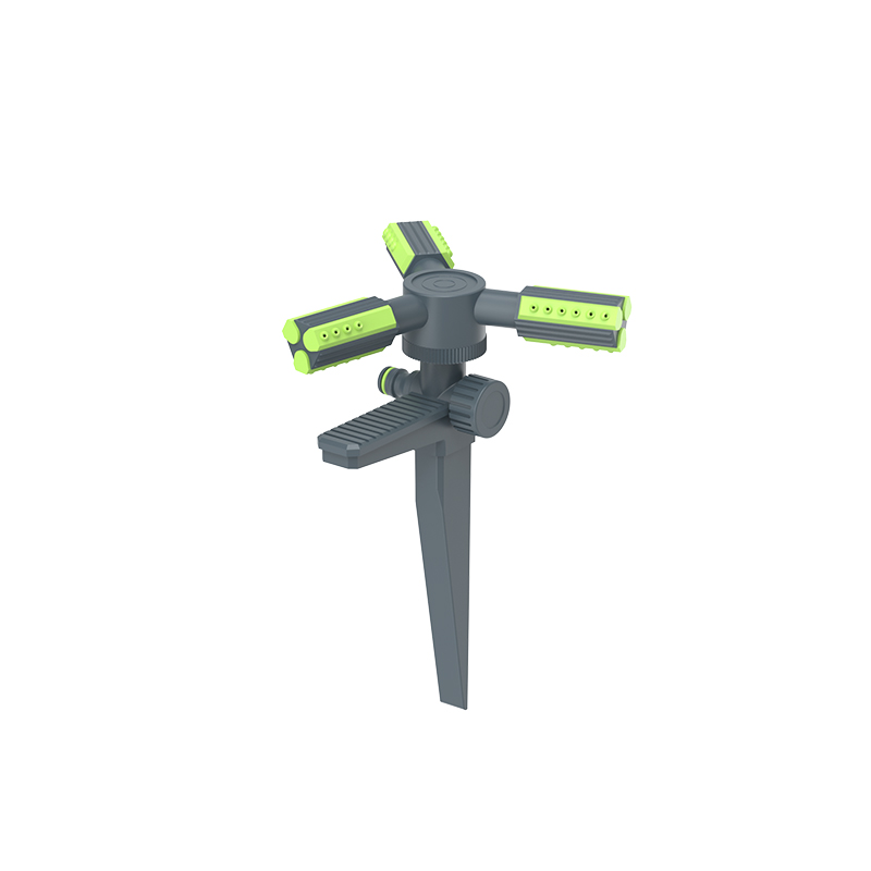 Three arms sprinkler with plastic spike TS1226